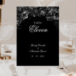 Mariage noir gothique classique Carte Numéro de ta<br><div class="desc">Voici l'allure intemporelle de notre Mariage classique gothique noir modèle de carte numérique, où l'élégance rencontre l'éthérée. Une touche enchanteresse de romantisme foncé ornée de motifs botaniques complexes, avec des arrière - plans noirs agrémentés de pivoines luxuriantes et de roses délicats qui exsument un raffinement maussade parfait pour votre journée...</div>