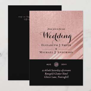 Mariage noir Rose moderne