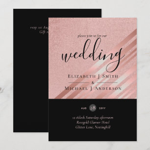 Mariage noir Rose moderne