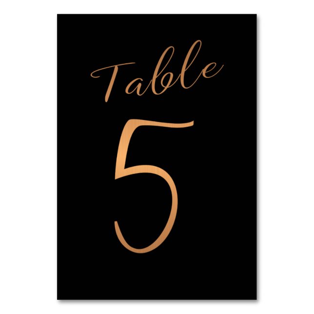 Mariage numéro de table cuivre parties scintillant (Par défaut)