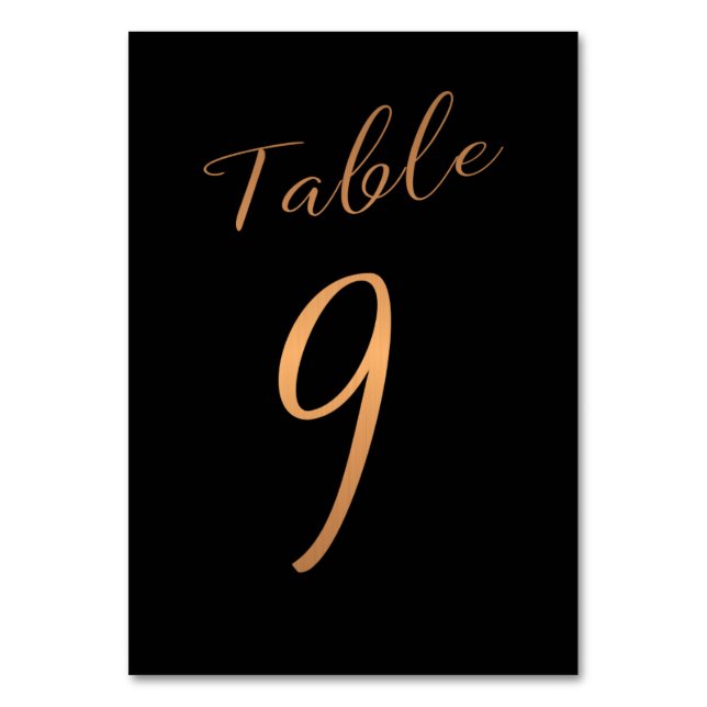 Mariage numéro de table cuivre parties scintillant (Par défaut)