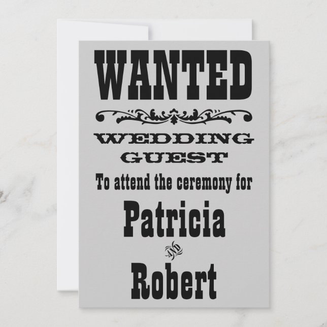 Mariage occidental | Invitation (Devant)