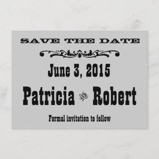 Mariage occidental | Save the date