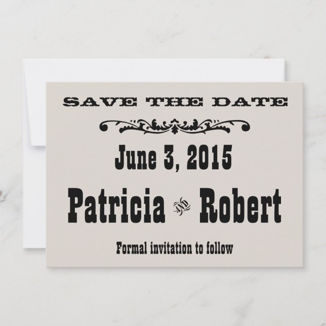 Mariage occidental | Save the date (Devant)