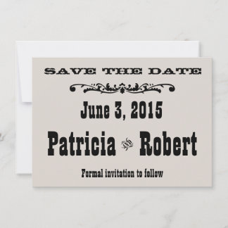 Mariage occidental | Save the date