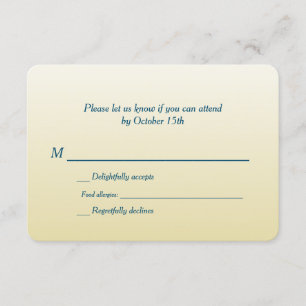 Mariage Ombre d'or bilingue RSVP