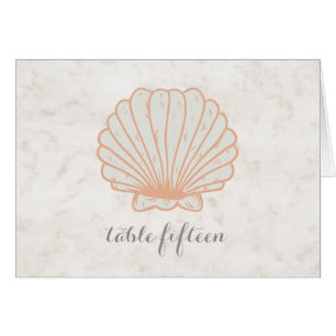 Mariage Orange Rustic Seashell