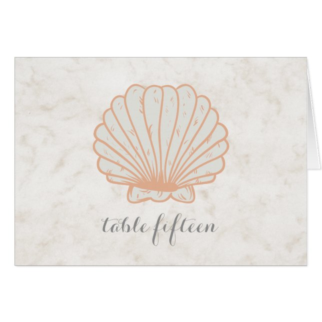 Mariage Orange Rustic Seashell (Devant horizontal)