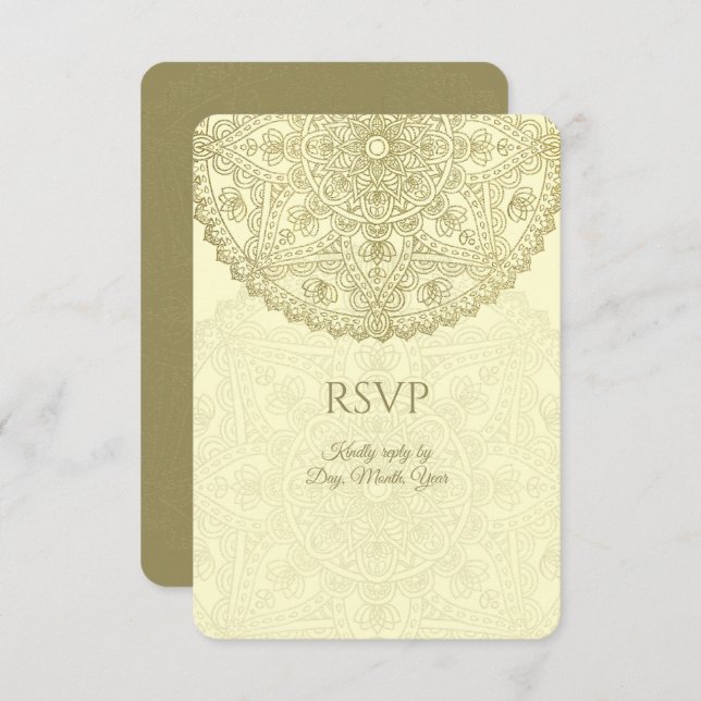 Mariage oriental - Invitation (Devant / Derrière)