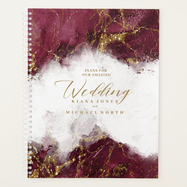 Mariage Paillettes Bourgogne Or ID644 (Devant)