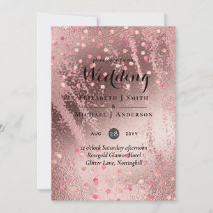 Mariage pas cher tendance or rose moderne