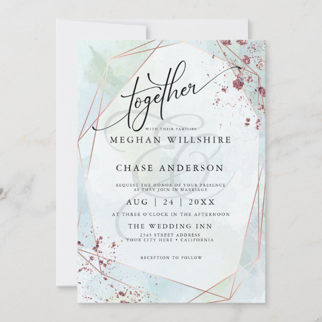 MARIAGE | Pastel Dusty Blue Sage Jaspé (Devant)