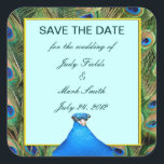 Mariage Peacock Enregistrer Les Stickers Date<br><div class="desc">Ces beaux stickers de date de sauvegarde est une façon élégante d'annoncer votre grand jour. Mettez-les sur le dos des enveloppes ou sur tout ce que vous voulez. Personnalisez les autocollants en changeant le texte dans les champs fournis. Vous pouvez modifier le style de police, la taille et la couleur....</div>