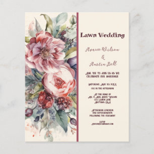 MARIAGE PEONNES Vintages ROUGES ET BOURGOGNE