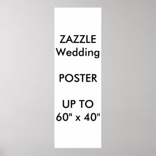 Mariage personnalisé 12" x 36" Poster MATTE Portra