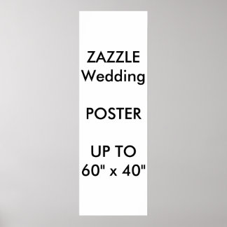 Mariage personnalisé 12" x 36" Poster MATTE Portra