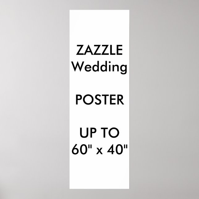 Mariage personnalisé 12" x 36" Poster MATTE Portra (Devant)