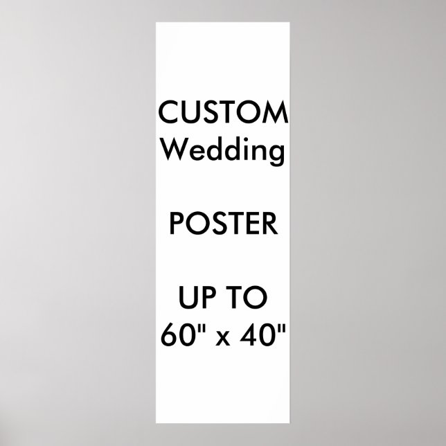 Mariage personnalisé 12" x 36" Poster MATTE Portra (Devant)