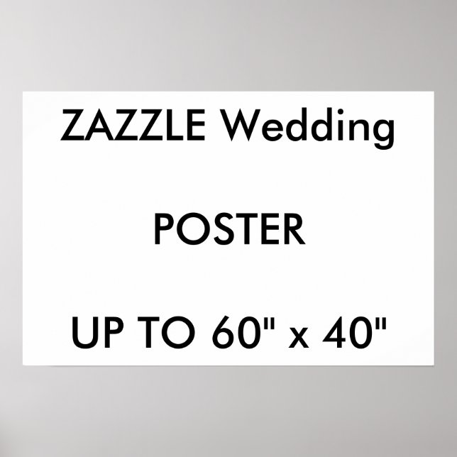 Mariage Personnalisé 24" x 16" Poster MATTE Paysag (Devant)