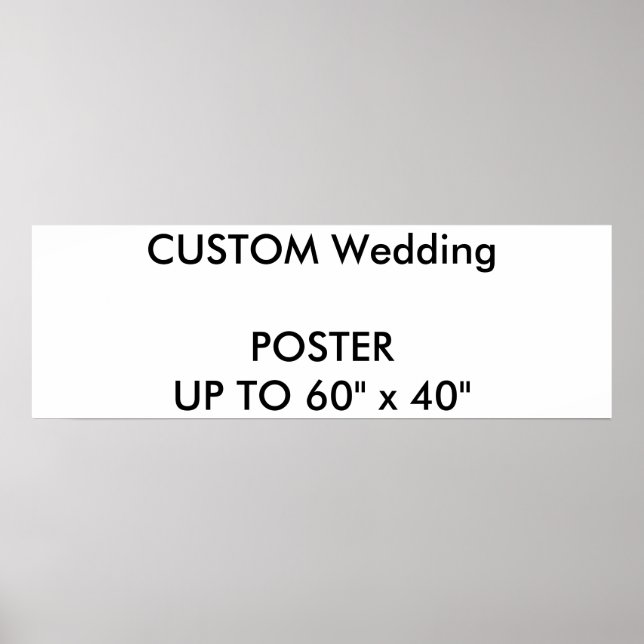 Mariage Personnalisé 36" x 12" Poster GLOSSY Paysa (Devant)