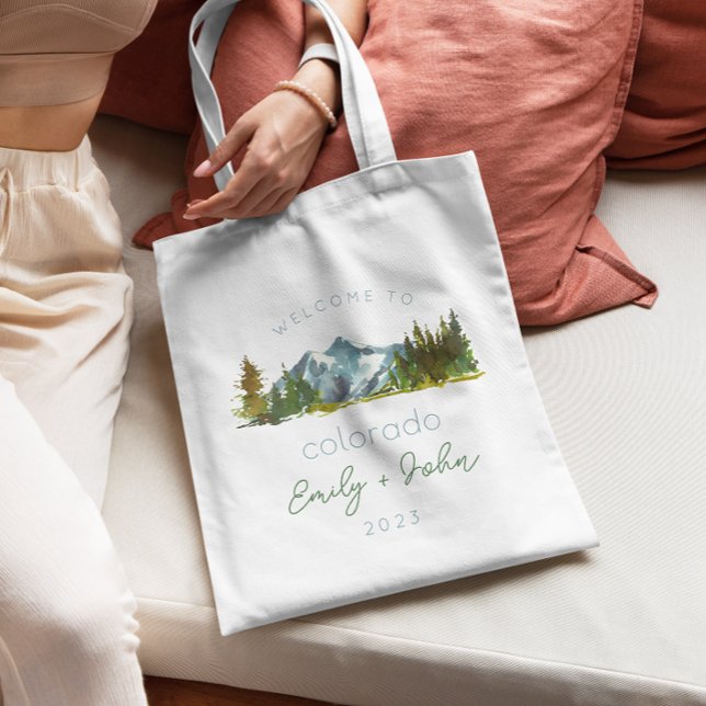 mariage personnalisé bienvenue au sac fourre-tout  (Créateur téléchargé)