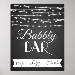 Mariage personnalisé "Bubbly Bar" impression de ta