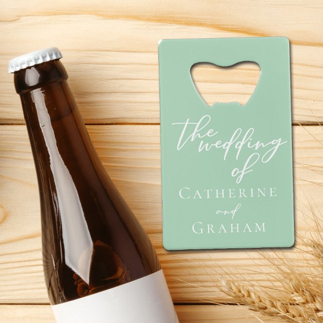 Mariage personnalisé Chic Mint Green White (Créateur téléchargé)