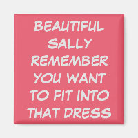 MARIAGE PERSONNALISÉ DRESS FIT DIET MAGNET