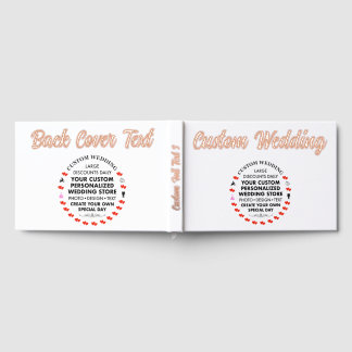 Mariage personnalisé Real Foil Livre d'invité - OR