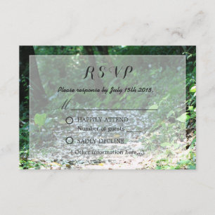 Mariage Pétale Forêt Classique RSVP