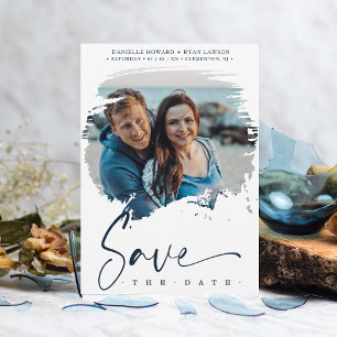 Mariage photo à effet brosse moderne