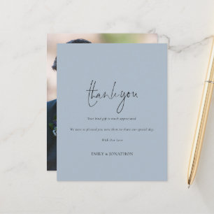 Mariage photo budget bleu Merci