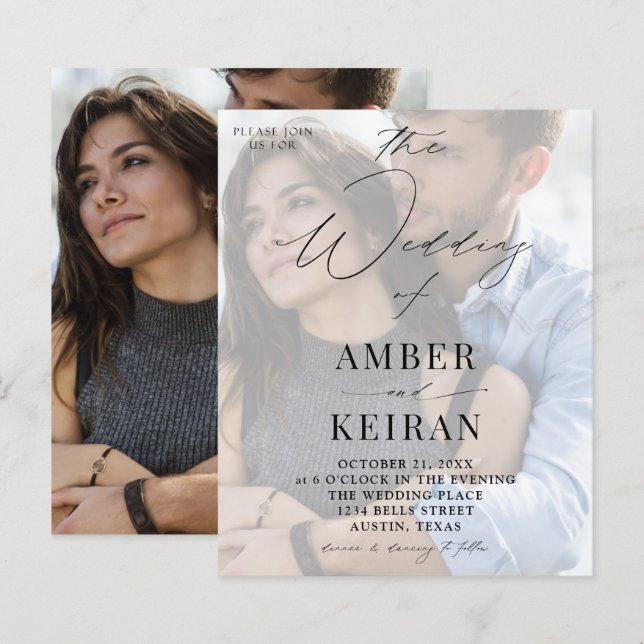 Mariage photo Budget Misty White Shades (Devant / Derrière)