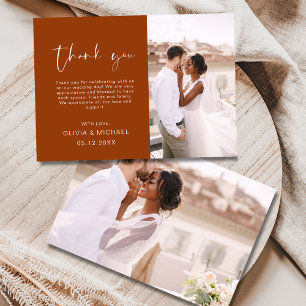 Mariage photo Burnt Orange Terracotta Photo Merci