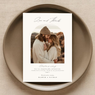 Mariage photo Chic Boho Carte de remerciements