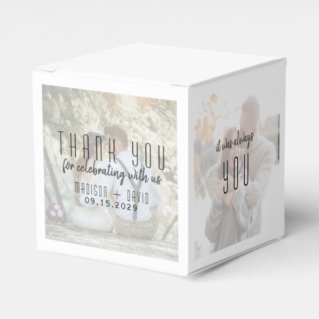 Mariage Photo Collage Ballotins (Verso)