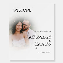 mariage photo couple signe de bienvenue