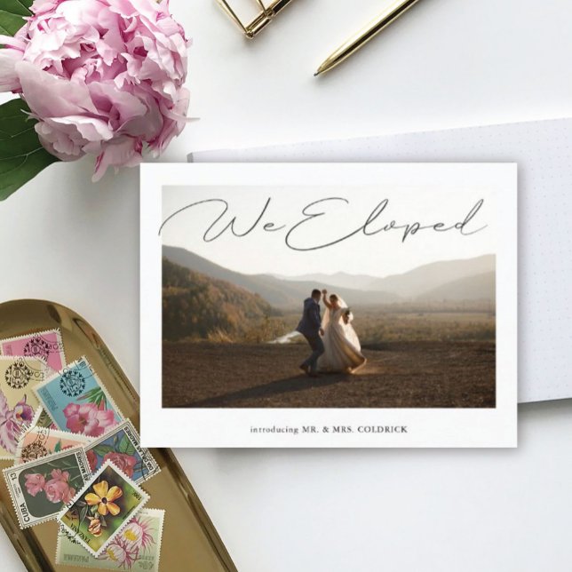 Mariage photo Dancing Elopement Faire-part (Créateur téléchargé)