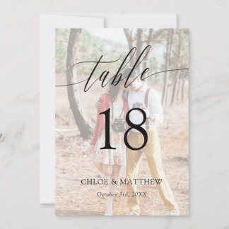 Mariage photo de calligraphie délicate Numéro de t