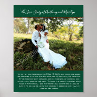 Mariage Photo Love Story Poster Keepsaké