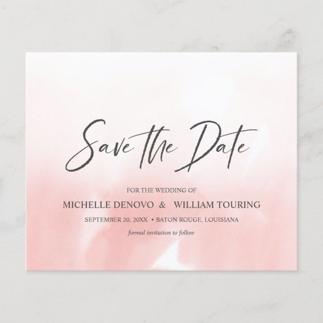 Mariage photo manuscrit Ombre Pink (Devant)