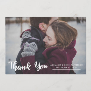 Mariage photo Merci de script papier Kraft