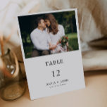 Mariage photo Modèle Cartes de table<br><div class="desc">Nos cartes de table Photo mariage sont parfaites pour aider chaque invité à trouver sa table et à commencer à célébrer votre mariage. Customisez le libellé,  les polices et les couleurs pour s'adapter parfaitement à votre thème.</div>