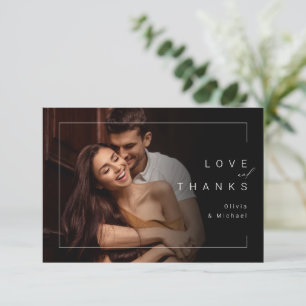 Mariage photo moderne chic et minimaliste merci