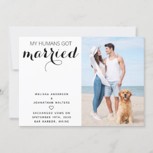 Mariage photo moderne Elopement Faire-part