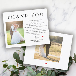 Mariage photo moderne minimaliste remerciement bud