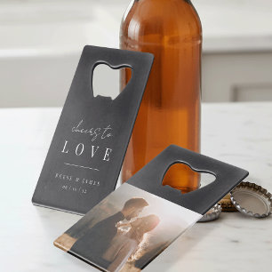 Mariage Photo Moderne Minimaliste Toast à l'Amour
