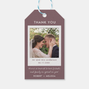 Mariage photo rose Merci Favoriser les étiquettes 