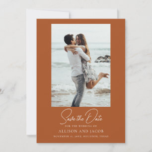 Mariage Photo Terracotta Save The Date