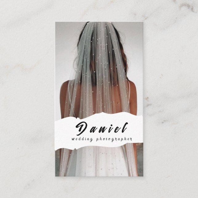 Mariage photographe Carte de visite (Devant)